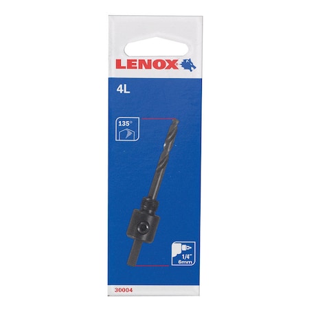 Lenox Lenox 5 in. L Hole Saw Mandrel 9/16 in. 1-3/16 in. 1/4 in. 3-Flat 1 pc 1779803